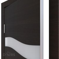 ШИ дверь DO-603 Венге горизонтальный/Снег