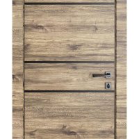 Дверь межкомнатная DG-517 Лофт светлый/молдинги черные