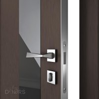 ШИ дверь DO-604 Бронза/стекло Черное