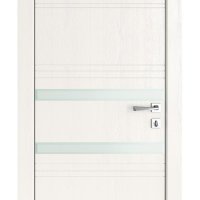 Дверь межкомнатная DO-515 Белый ясень/Снег