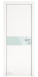 ШИ дверь DO-609 Жемчуг/стекло Белое