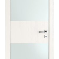 Дверь межкомнатная DO-508 Белый ясень/Снег