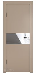 Дверь межкомнатная DO-501 Латте софт/Зеркало