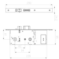 Электронный гостиничный замок HSU-9905-SN