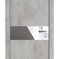 ШИ дверь DO-609 Бетон светлый/Зеркало