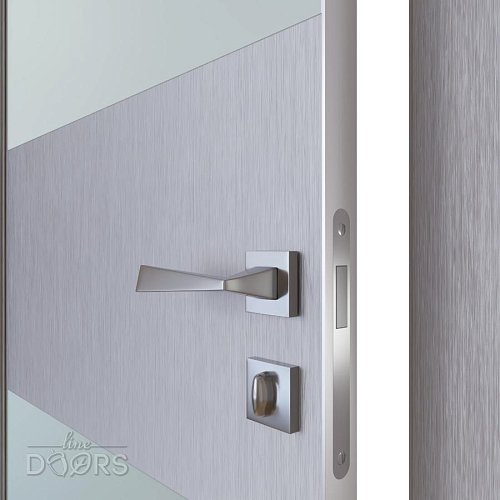 Дверь межкомнатная DO-508 Металлик/Снег