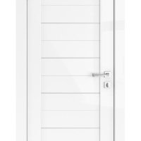 Дверь межкомнатная DG-TRIS Белый глянец