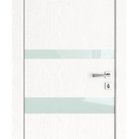 ШИ дверь DO-612 Жемчуг/стекло Белое