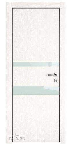 ШИ дверь DO-612 Жемчуг/стекло Белое