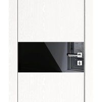 ШИ дверь DO-601 Жемчуг/стекло Черное