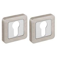 Накладка Fuaro (Фуаро) под цилиндр ET.K.XM52 (ET XM) SN/CP-3 матовый никель/хром