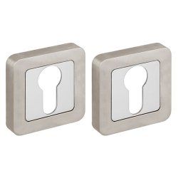 Накладка Fuaro (Фуаро) под цилиндр ET.K.XM52 (ET XM) SN/CP-3 матовый никель/хром