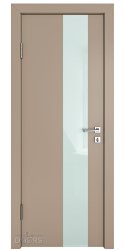 ШИ дверь DO-604 Латте софт/стекло Белое