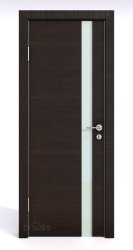 Дверь DO-507 Венге горизонтальный/стекло Белое