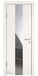 Дверь межкомнатная DO-510 Белый ясень/Зеркало