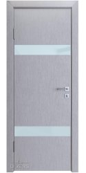 Дверь межкомнатная DO-502 Металлик/стекло Белое Дверь межкомнатная DO-502 Металлик/стекло Белое