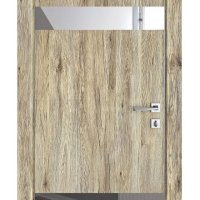 Дверь межкомнатная DO-502 Рустик натуральный/Зеркало