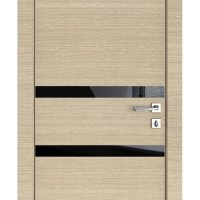 Дверь межкомнатная DO-513 Неаполь/стекло Черное