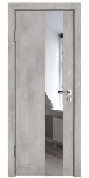 ШИ дверь DO-604 Бетон светлый/Зеркало