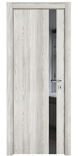 Дверь межкомнатная DO-507 Айс/стекло Черное