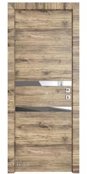 Дверь межкомнатная DO-513 Лофт светлый/Зеркало