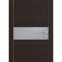 Дверь межкомнатная DO-509 Венге горизонтальный/Снег