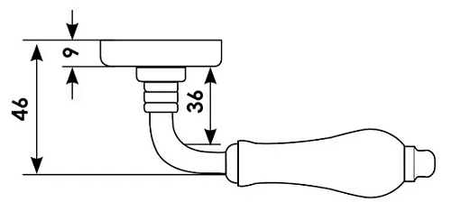 Дверная ручка CC-3 OBA/CHAMP