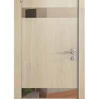 Дверь межкомнатная DO-502 Анегри светлый/зеркало Бронза