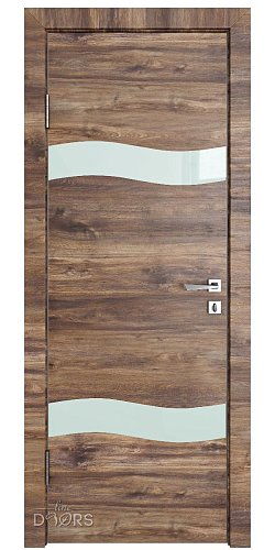 ШИ дверь DO-603 Лофт темный/стекло Белое