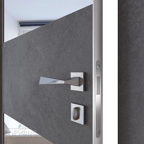 ШИ дверь DO-608 Бетон темный/Зеркало