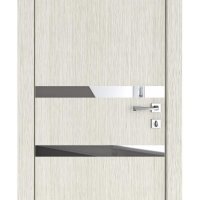 ШИ дверь DO-613 Белая лиственница/Зеркало