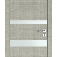 Дверь межкомнатная DO-512 Серый дуб/Снег