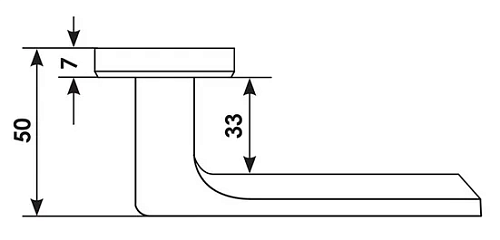 Дверная ручка FIORD-S5 NERO