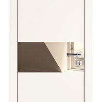 Дверь межкомнатная DO-501 Сливки/зеркало Бронза