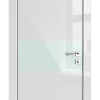 ШИ дверь DO-601 Серый глянец/стекло Белое