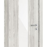 Дверь межкомнатная DO-510 Айс/стекло Белое