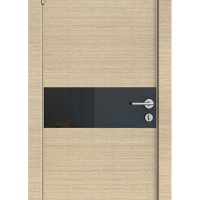 Дверь межкомнатная DO-509 Неаполь/стекло Черное