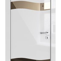 Дверь межкомнатная DO-503 Серый глянец/зеркало Бронза