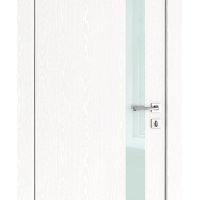 ШИ дверь DO-607 Жемчуг/стекло Белое