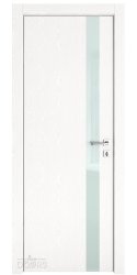 ШИ дверь DO-607 Жемчуг/стекло Белое