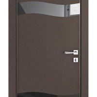 Дверь межкомнатная DO-503 Бронза/стекло Черное