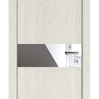 Дверь межкомнатная DO-509 Белая лиственница/Зеркало