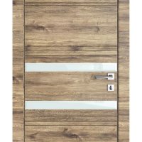 ШИ дверь DO-615 Лофт светлый/стекло Белое