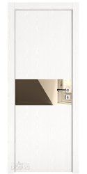 Дверь межкомнатная DO-501 Жемчуг/зеркало Бронза