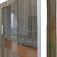 Дверь межкомнатная DO-502 Сосна глянец/зеркало Бронза