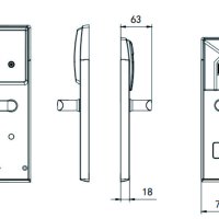 Электронный гостиничный онлайн замок HSU-9962BT-S