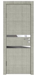 ШИ дверь DO-613 Серый дуб/Зеркало