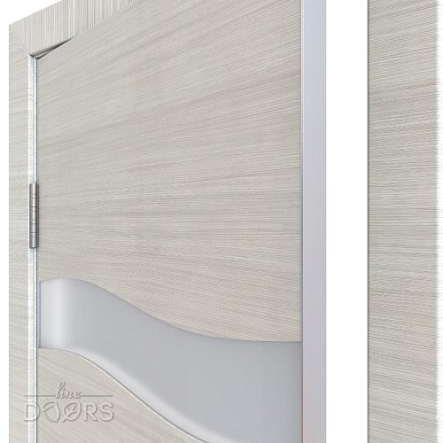 Дверь межкомнатная DO-503 Ива светлая/Снег