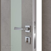 Дверь межкомнатная DO-504 Бетон светлый/Снег