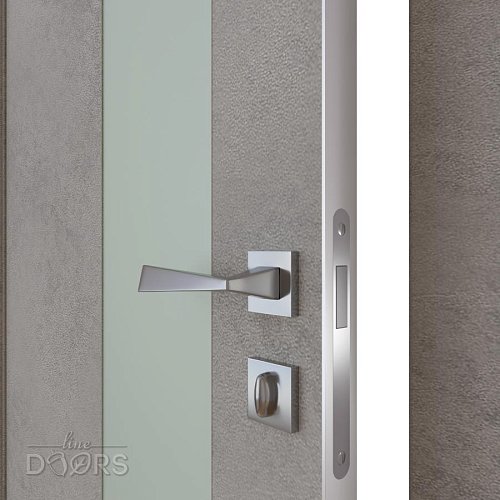 Дверь межкомнатная DO-504 Бетон светлый/Снег